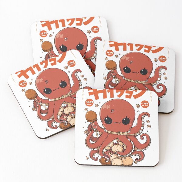 Item preview, Cute Kawaii Octopus Japanese Takoyaki Monster Anime T-Shirt designed and sold by MattariShop.