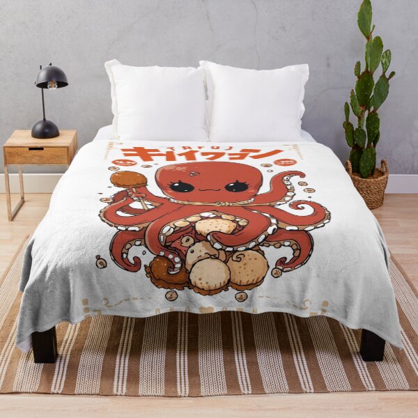 Item preview, Cute Kawaii Octopus Japanese Takoyaki Monster Anime T-Shirt designed and sold by MattariShop.