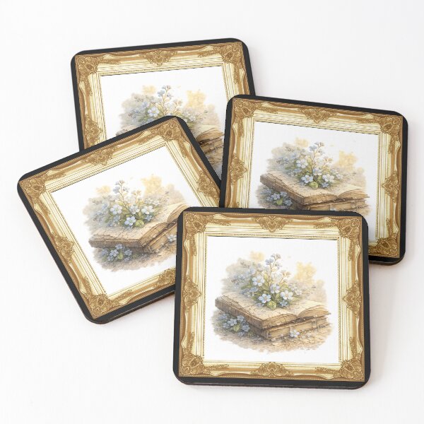 Item preview, Forget-Me-Not Book Bloom Watercolor Art- Framed designed and sold by Artist Bishhnu Banerji.