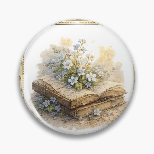 Item preview, Forget-Me-Not Book Bloom Watercolor Art- Framed designed and sold by Artist Bishhnu Banerji.