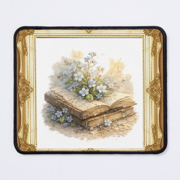 Item preview, Forget-Me-Not Book Bloom Watercolor Art- Framed designed and sold by Artist Bishhnu Banerji.