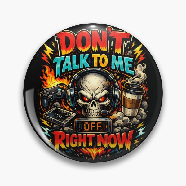 Item preview, Dont Talk To Me Right Now Gamer Skull Coffee designed and sold by DrukNaStyl.