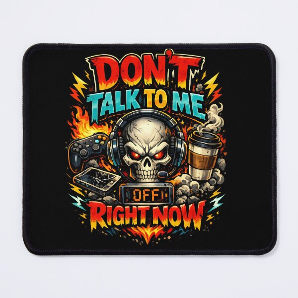 Item preview, Dont Talk To Me Right Now Gamer Skull Coffee designed and sold by DrukNaStyl.