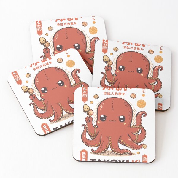 Item preview, Cute Kawaii Octopus Japanese Takoyaki Monster Anime T-Shirt designed and sold by MattariShop.