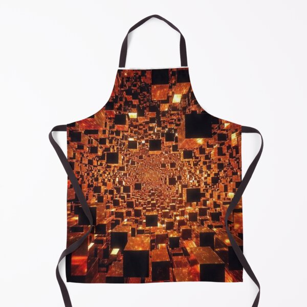 Item preview, Fiery Cube Vortex – Explosive 3D Geometric Art designed and sold by PixelVibe782.
