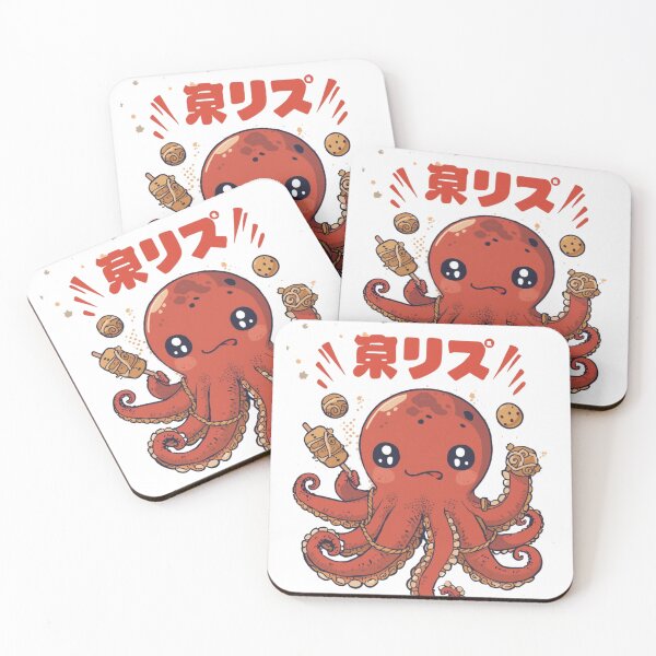 Item preview, Cute Kawaii Octopus Japanese Takoyaki Monster Anime T-Shirt designed and sold by MattariShop.