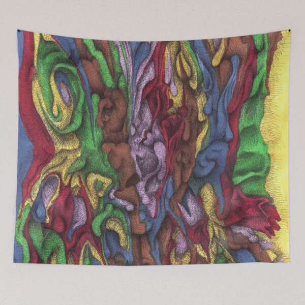 Item preview, Abstract Color Sketch #02 a1301 designed and sold by liquid-print.