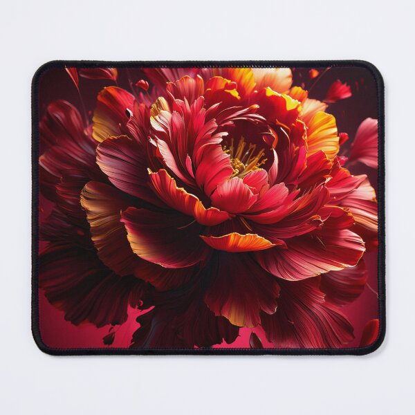 Item preview, Infinity Crimson Rose Explosion Oil Painting designed and sold by Artist Bishhnu Banerji.