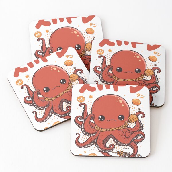 Item preview, Cute Kawaii Octopus Japanese Takoyaki Monster Anime T-Shirt designed and sold by MattariShop.