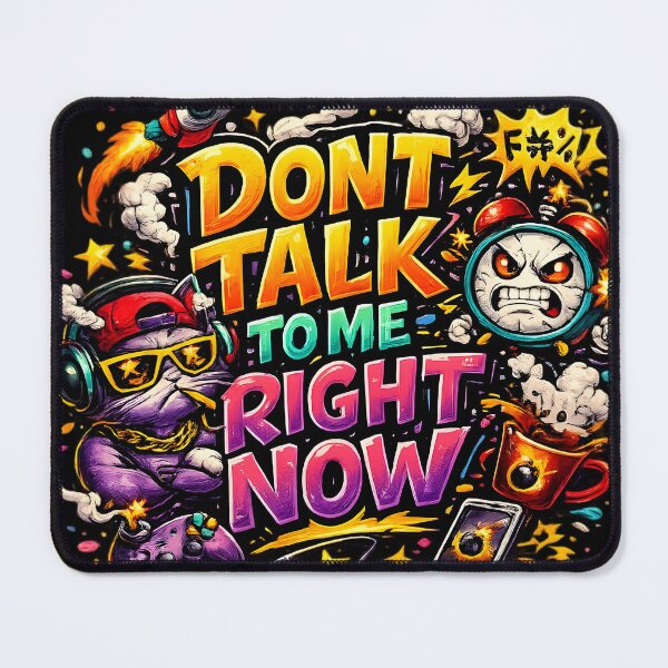 Item preview, Dont Talk To Me Right Now Gamer Cat Graffiti Art designed and sold by DrukNaStyl.