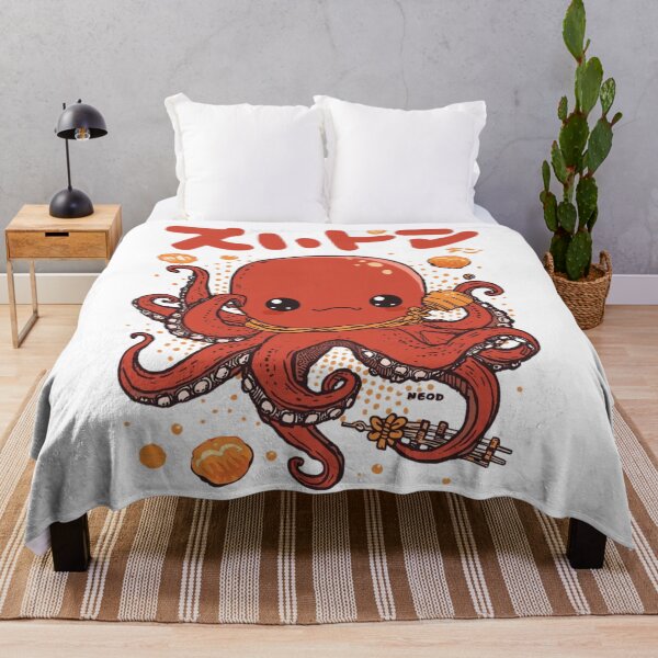 Item preview, Cute Kawaii Octopus Japanese Takoyaki Monster Anime T-Shirt designed and sold by MattariShop.