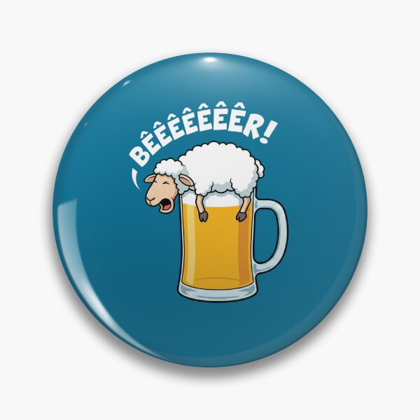 Item preview, Funny Sheep Beer Pun designed and sold by AdyKurniawan.