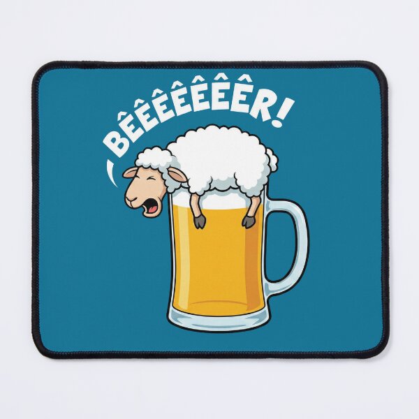 Item preview, Funny Sheep Beer Pun designed and sold by AdyKurniawan.