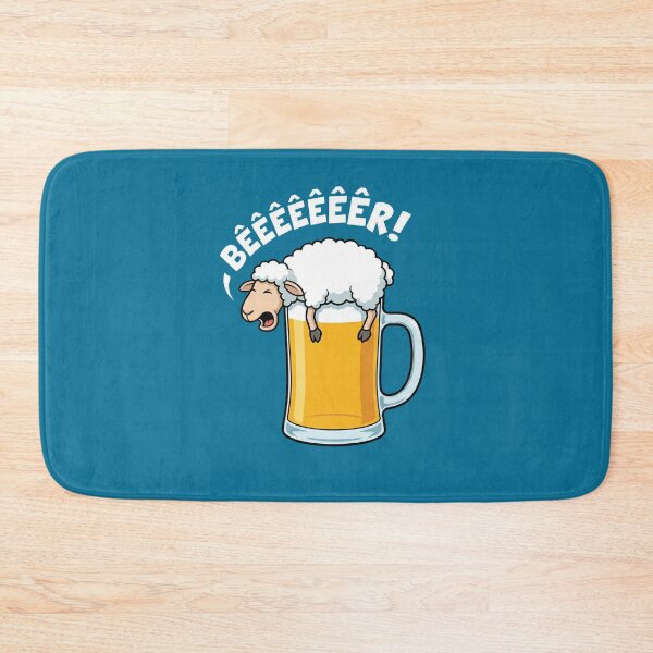 Item preview, Funny Sheep Beer Pun designed and sold by AdyKurniawan.