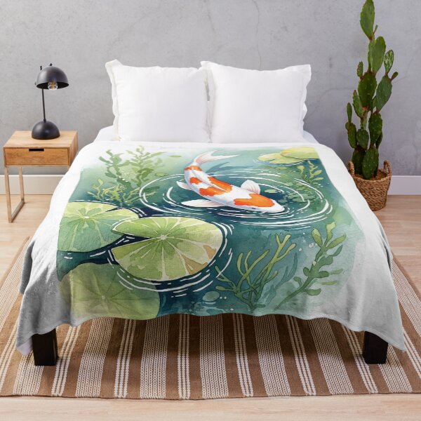 Artikelvorschau, Koi-Aquarell entworfen und verkauft von Aureluxe.
