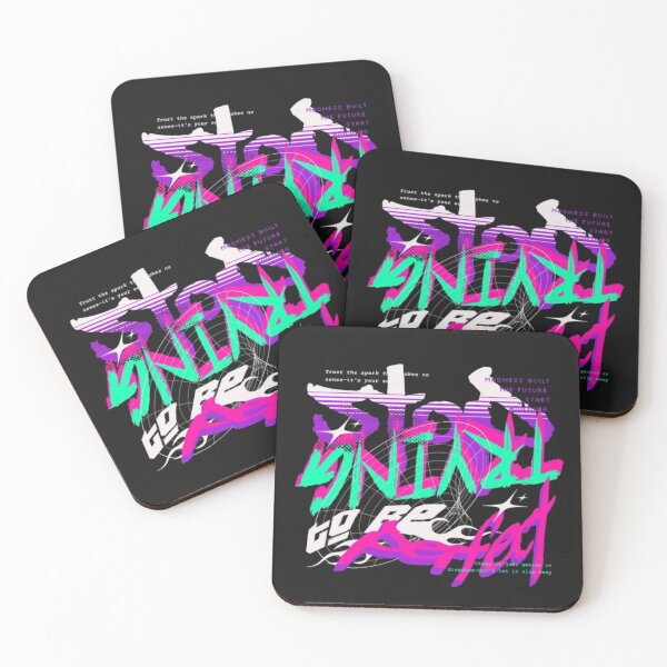 Item preview, Stop Trying To Be Perfect Streetwear - Cyberpunk Glitch Art designed and sold by GenZFashion000.