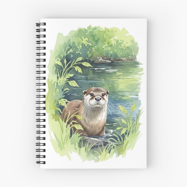 Item preview, Otter Watercolor designed and sold by Aureluxe.