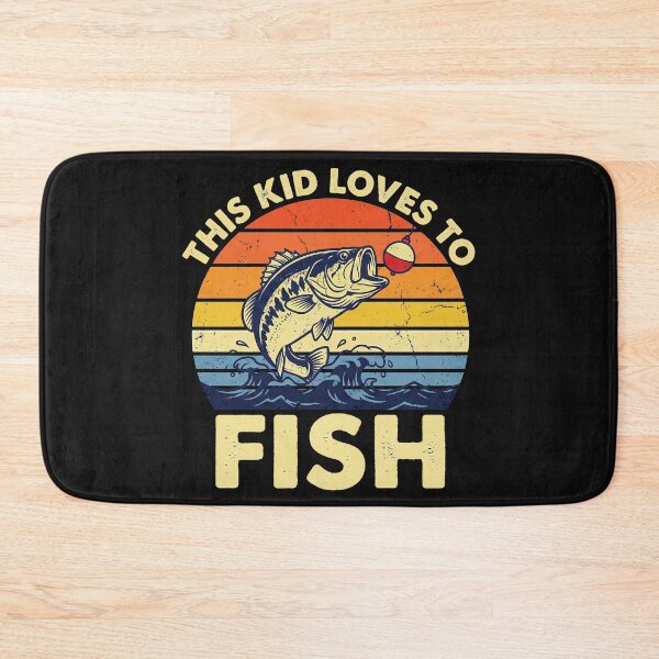 Item preview, This Kid Loves To Fish Retro designed and sold by AdyKurniawan.