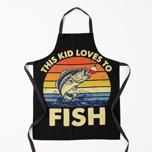 Item preview, This Kid Loves To Fish Retro designed and sold by AdyKurniawan.