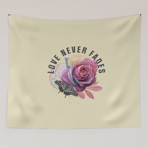 Item preview, Love Never Fades Rose Design – Timeless Romantic Floral Artwork designed and sold by inkvera9.
