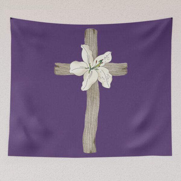 Item preview, Easter Lily Cross designed and sold by Bexcy_Boo.