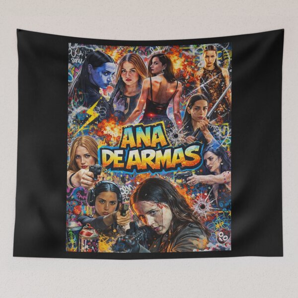 Item preview, Ana De Armas - Explosive Action Street Style Graffiti Art designed and sold by Vicky021.