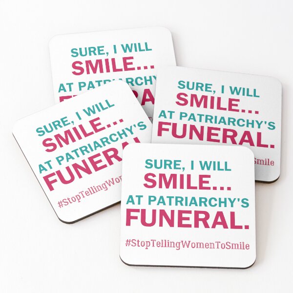 Item preview, Smile at Patriarchy's Funeral – Bold Feminist Street Harassment designed and sold by ObsidianDaz.