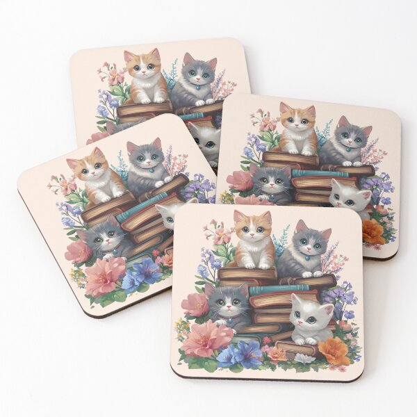 Item preview, Bookish Kitten designed and sold by bubblyrainbow.