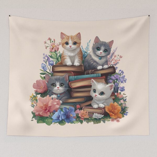 Item preview, Bookish Kitten designed and sold by bubblyrainbow.
