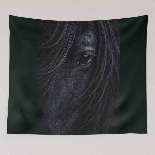 Artikelvorschau, Schwarzes Pferd Majestic Nahaufnahme entworfen und verkauft von LuluLeb.