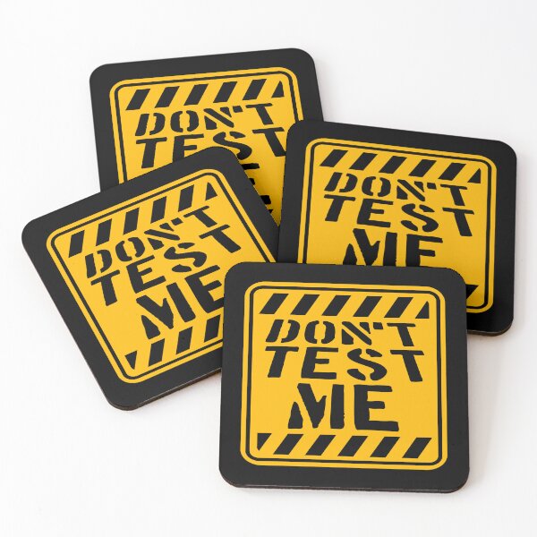 Item preview, Don't Test Me Sign Attitude Sassy Warning Funny Quote Logo designed and sold by shirt-o-mat.