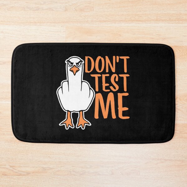 Item preview, Don't Test Me Seagull Middle Finger Evil Sassy Insult Funny designed and sold by shirt-o-mat.