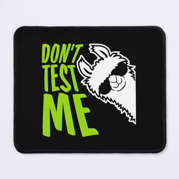 Item preview, Don't Test Me Llama Alpaca Warning Sunglasses Sassy Funny designed and sold by shirt-o-mat.