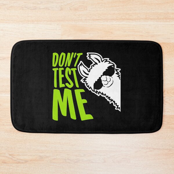 Item preview, Don't Test Me Llama Alpaca Warning Sunglasses Sassy Funny designed and sold by shirt-o-mat.