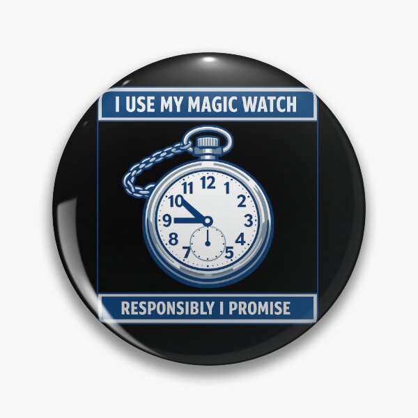 Item preview, I Use My Magic Watch Responsibly Funny Time Parody designed and sold by TeeTimeTreasure.