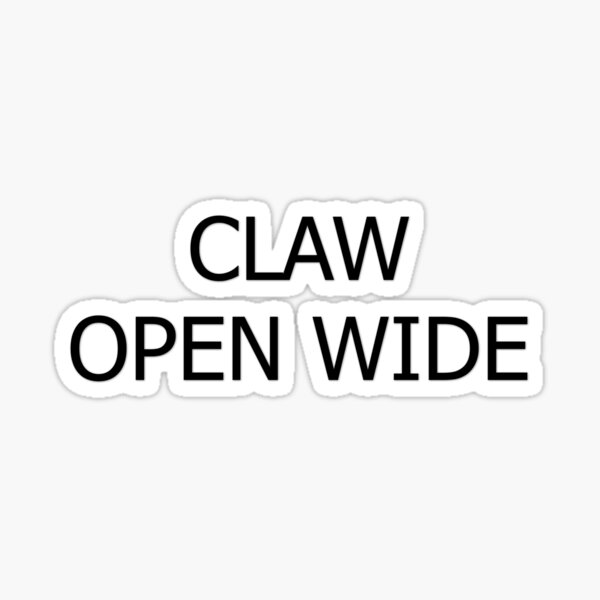 Open Claw Symbolic Art Sticker