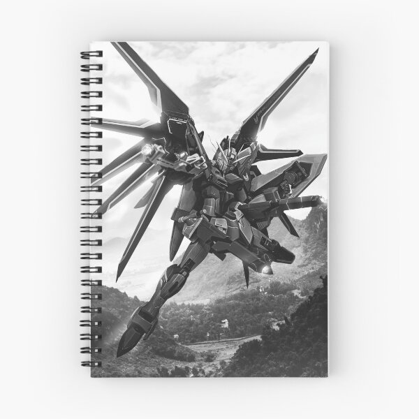 Item preview, black white STTS-909 Rising Freedom Gundam seed digital imaging illustration digital art designed and sold by sabartgunpla.