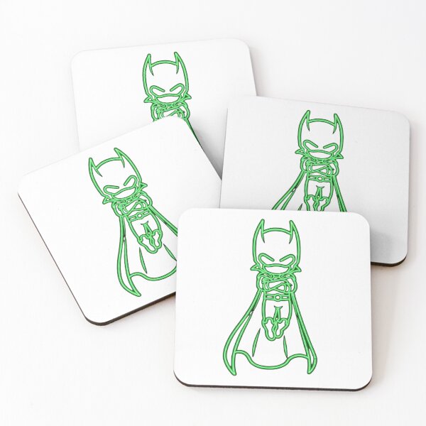 Item preview, The Dark Knight: Neon Green Chibi Hero designed and sold by Unwrapfashion.