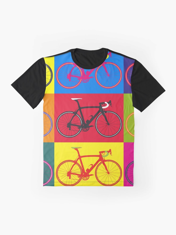 Alternate view of Bike Andy Warhol Pop Art Graphic T-Shirt