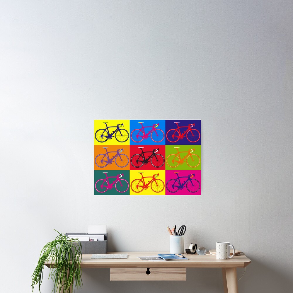 "Bike Andy Warhol Pop Art" Poster by sher00 Redbubble