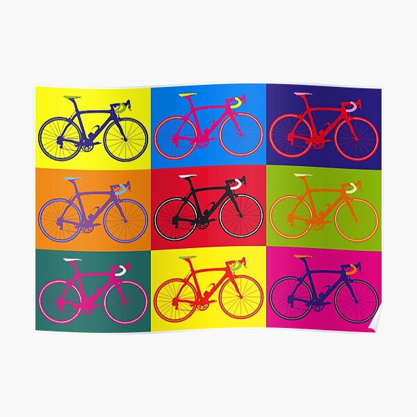 Bike Andy Warhol Pop Art Poster