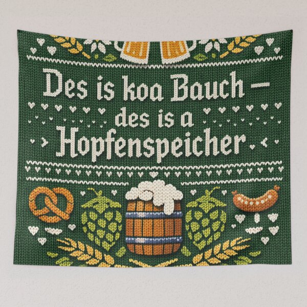 Item preview, Hop storage dialect saying in knitting pattern design designed and sold by Mauswohn.