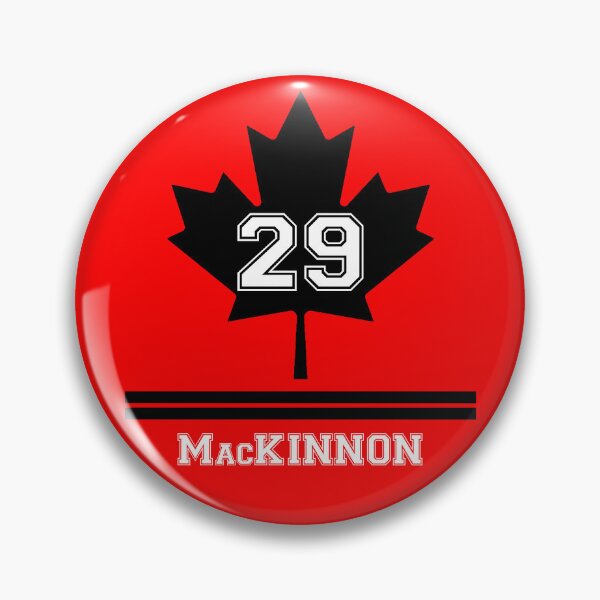 Aperçu de l'œuvre Nathan MacKinnon, joueur de l'équipe canadienne de hockey sur glace aux Jeux olympiques (en rouge) créée et vendue par DigiTora.