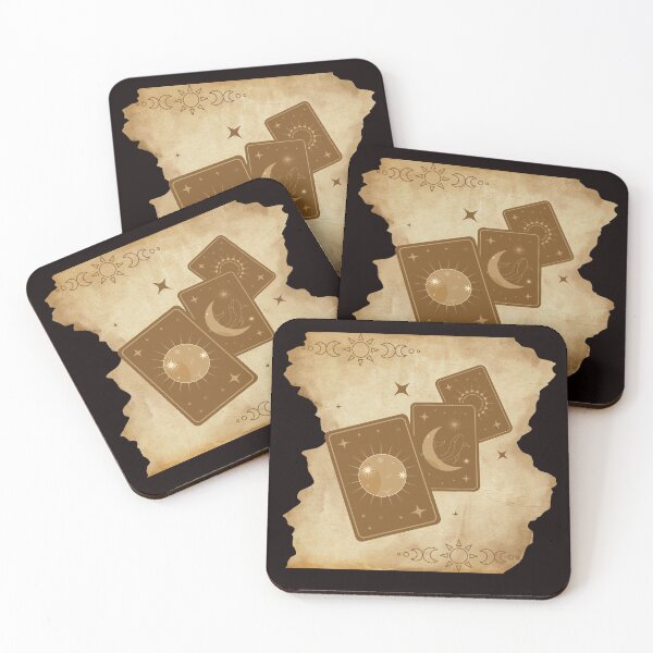 Item preview, Vintage Celestial Tarot Cards - Ancient Parchment Aesthetic designed and sold by VelaStudioCo.