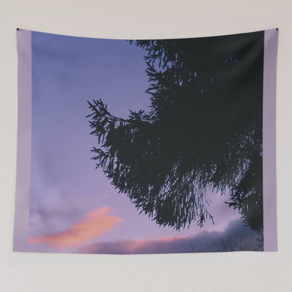Item preview, Vintage trees with a vaporwave sunset designed and sold by samuelBetrand.