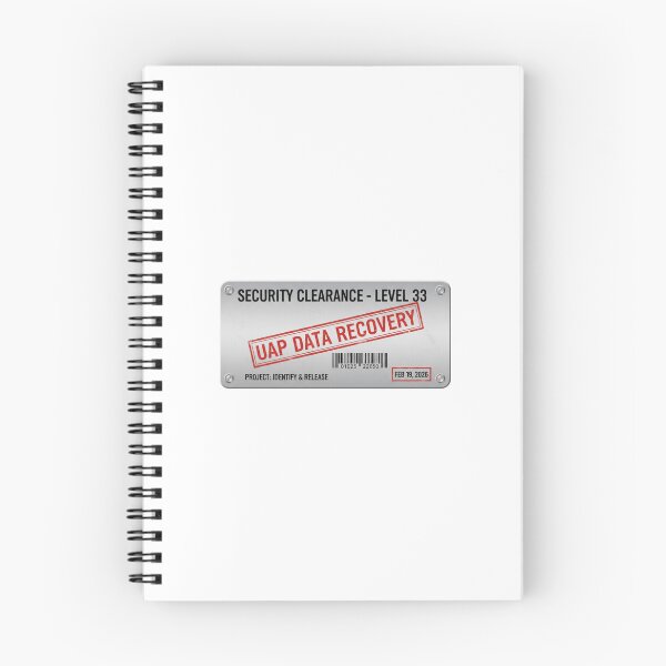 Item preview, UAP Data Recovery Security Clearance Level 33 designed and sold by octozap.