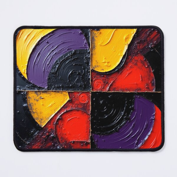 Item preview, crimson axis colorful quadrant geometric abstract design designed and sold by SmashingDeals.