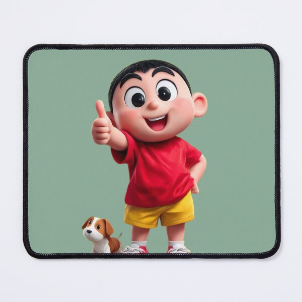 Item preview, Crayon Shin-chan 3D Fan Art - Cute Boy with Puppy Shiro designed and sold by GunnuDesigns.