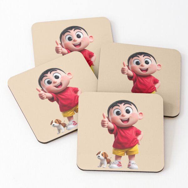 Item preview, Crayon Shin-chan 3D Fan Art - Cute Boy with Puppy Shiro designed and sold by GunnuDesigns.