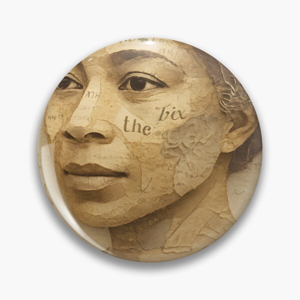 Item preview, Alice Walker Abstract Collage Portrait – Quilted Layers, Purple Hues, Literary Mixed Media designed and sold by Cosmopolis.